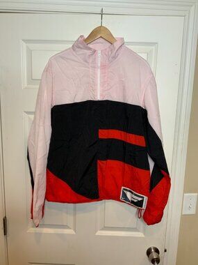 Nike 90'S Vintage Flight Series 1/4 Zip Colorblock Windbreaker, Size Medium